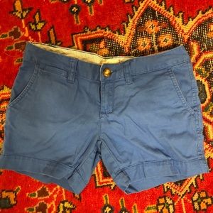 blue red camel brand shorts